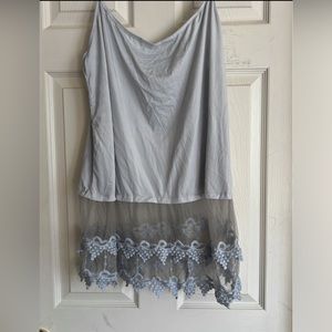 NWOT, lace extender, grey, size xxl